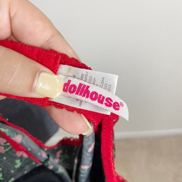 Vintage Y2K Dollhouse Cherry Girl Chemise Mini Dress Size Small - Picture 5 of 5